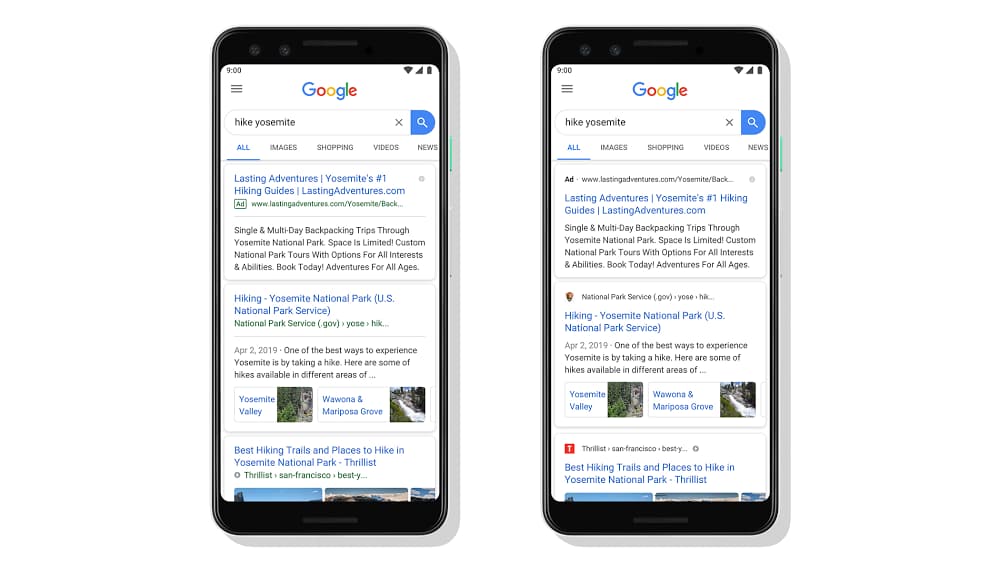 Google Ads SERP nouveautés