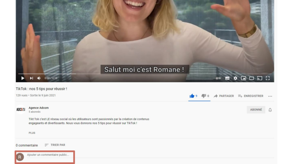 commentaires youtube