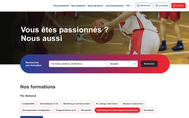 Site client e-parcours
