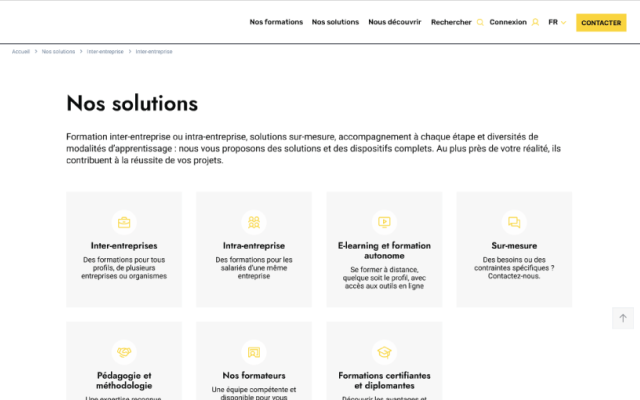 Site client e-parcours