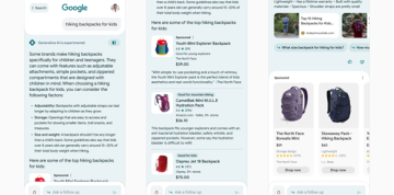 AI Overviews - Aide au shopping